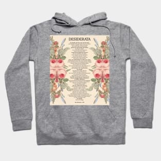 Desiderata Max Ehrmann 1927 in Cream Hoodie